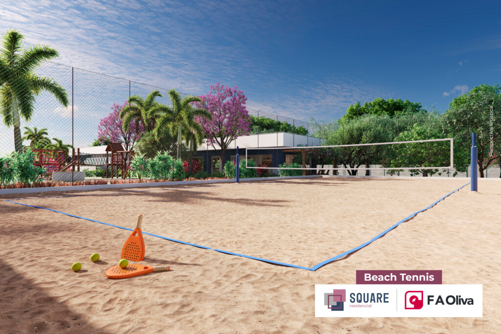 Quadra de Beach Tennis Square Residencial Ribeirão Preto