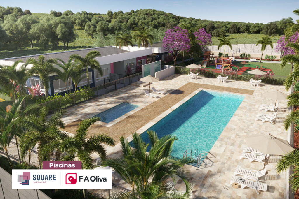 Piscina Square Residencial Ribeirão Preto