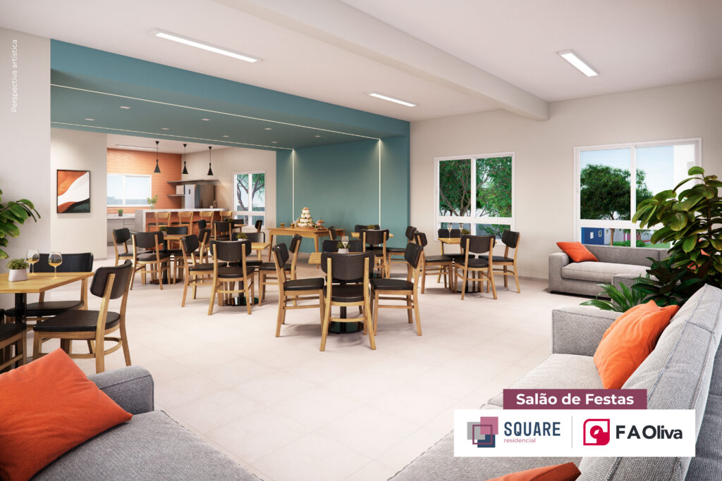 Salão de festas Square Residencial Ribeirão Preto