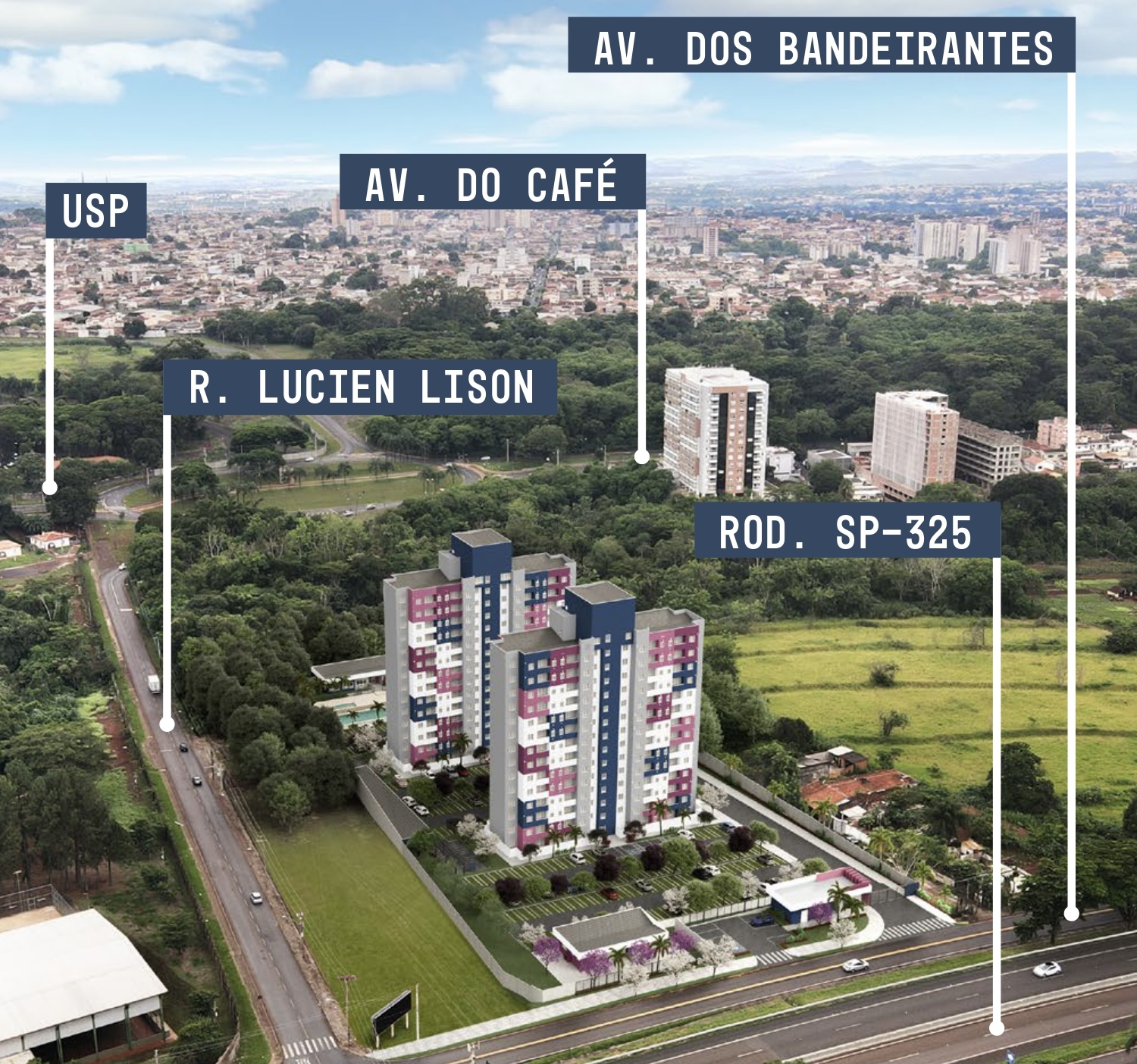 Planta apartamento Square Residencial Ribeirão Preto